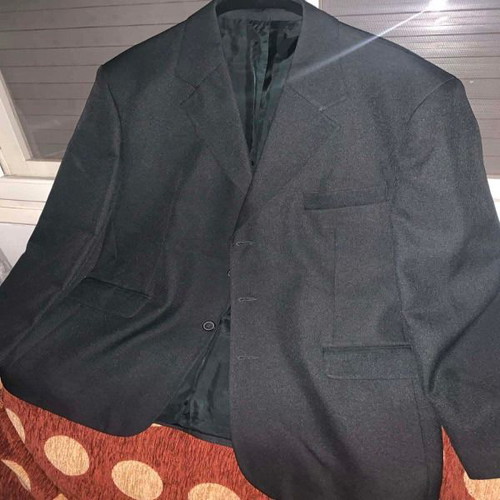 Men's blazer gray blue L, classic fit