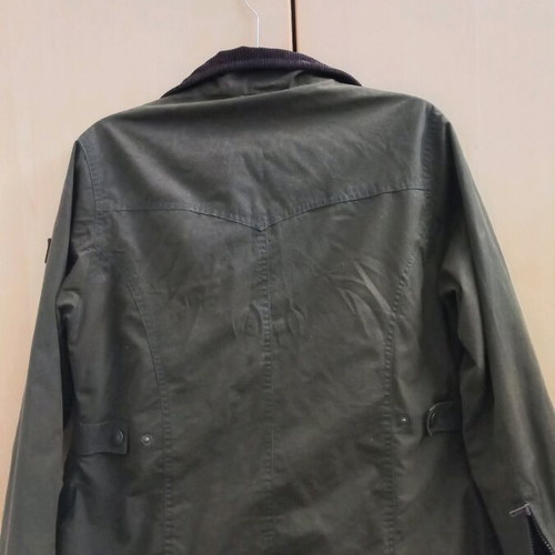 Oxford Blue Jacket women's tartan Eltham wax size S like new khaki