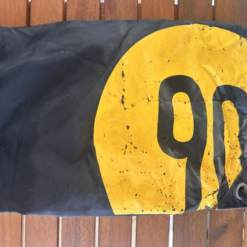 Nike shoulder bag, black and yellow