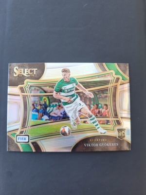 Viktor Gyokeres RC 2023-24 Panini Select FIFA Field Level Silver Prizm card like new