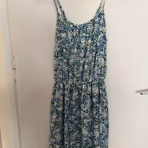 Lipsy London dress used, one size, floral, blue and white