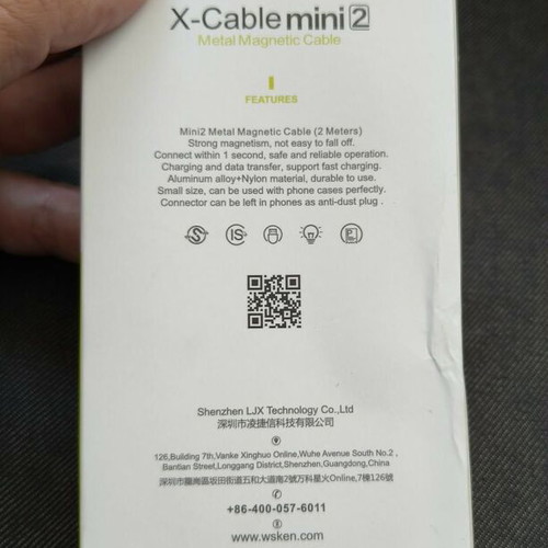 WSKEN X‑Cable Mini 2 magnetic charging cable new