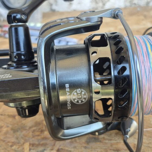 Okuma Tomcat 40-120 c.w. fishing rod with Tsurinoya Brownbear 7000 reel set
