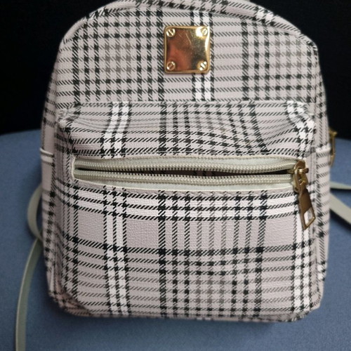 Small women's crossbody bag like new, gray and black