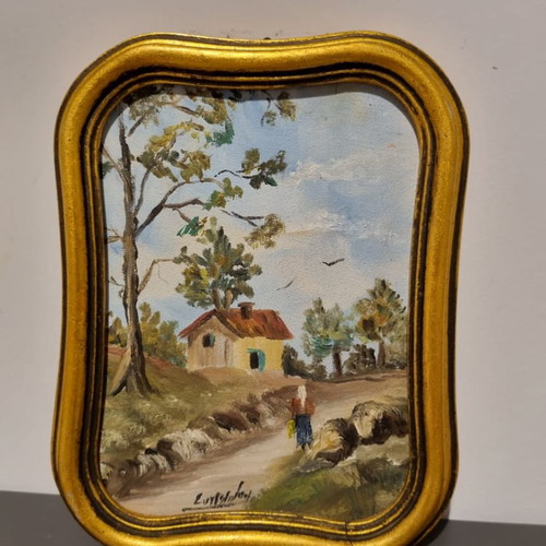 Vintage painting frame used, signed