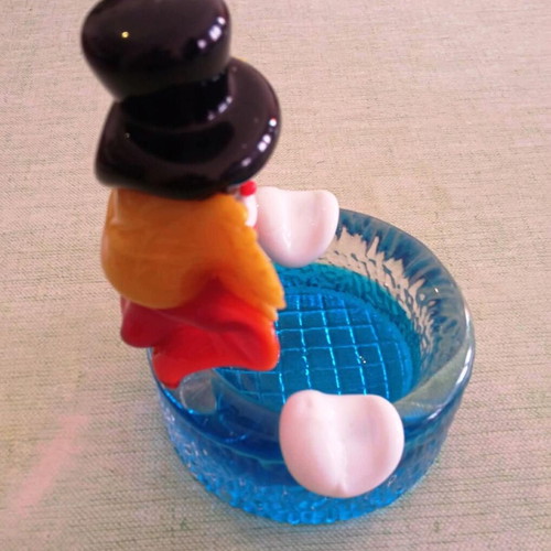 Murano Glass τασάκι κλόουν vide-poche, vintage 1970s