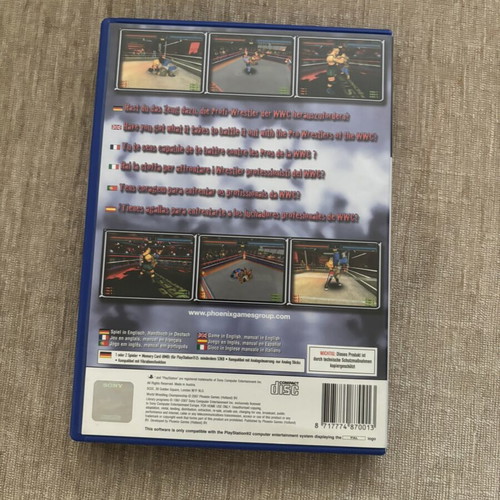 WWC World Wrestling Championship PlayStation 2 game used, English full