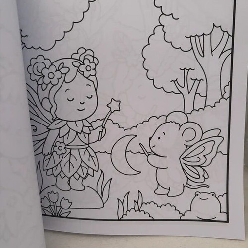 Forest Fairy Cute and Cozy Coloring Book