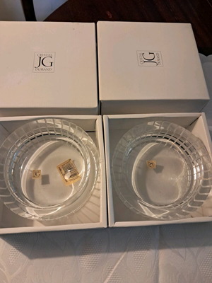 heavy crystals 1400 g each ashtray perfectly clean