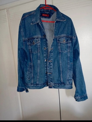 Denim jacket men's like new, blue, size L