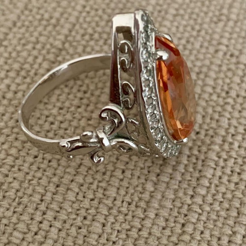 Silver 925 ring with cubic zirconia new