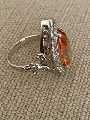 Silver 925 ring with cubic zirconia new