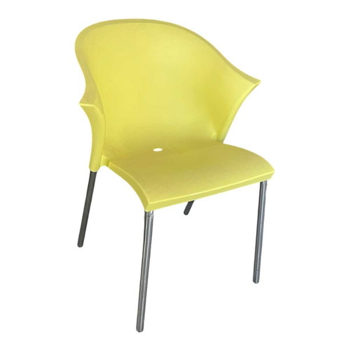 Italian armchairs new in pvc blue, beige, yellow, green