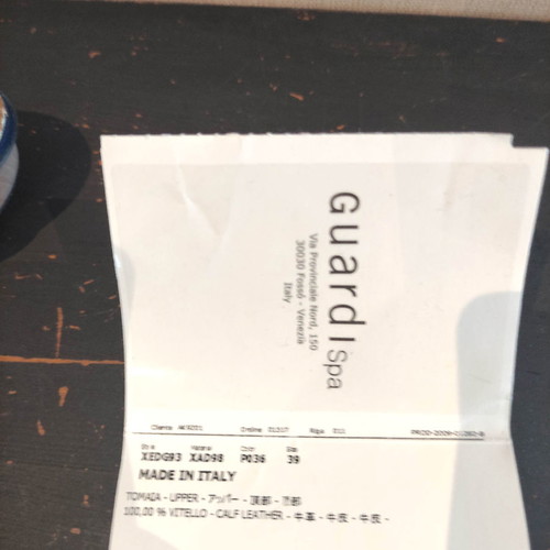 Armani Jeans δερμάτινα πέδιλα μεταχειρισμένα, μπλε, νούμερο 39