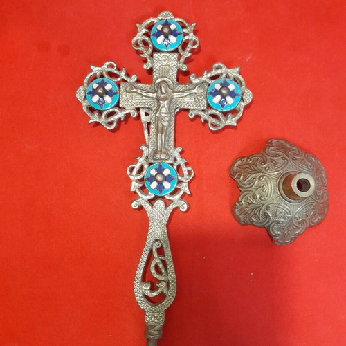 Bronze cross new, 30 cm height