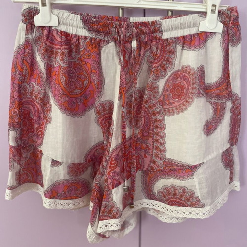 Linen shorts Zini like new, multicolored, size L