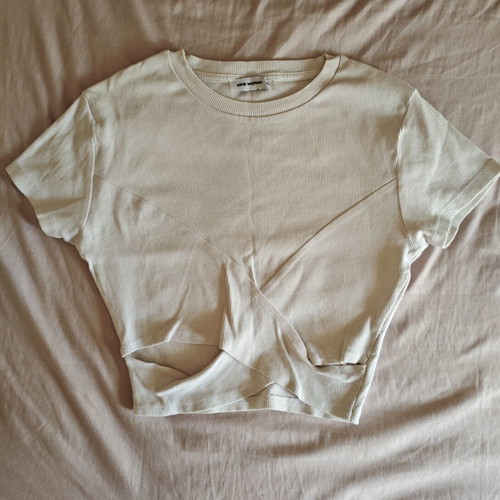 Crop top white size M like new