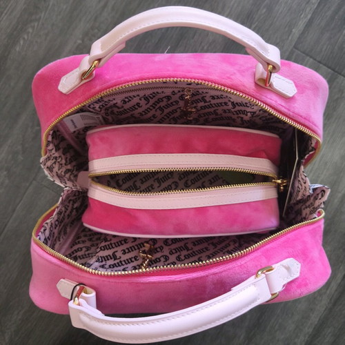 Juicy Couture makeup bag set new pink multicolor