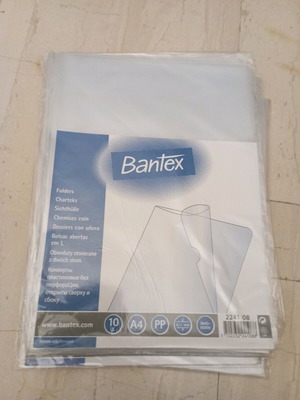 Bantex Transparent Plastic A4 Folders Pack of 8 new