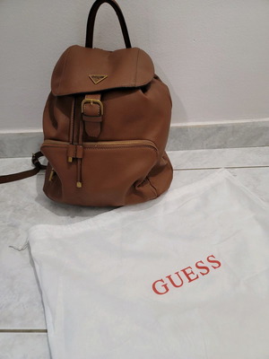 Backpack Guess καφέ ταμπα μεταχειρισμένο, πλάτης