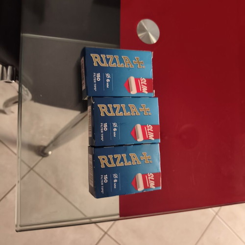 Rizla+ Slim 6mm Filter Tips, pack of 3 x 150