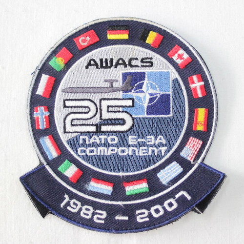 NATO E-3A AWACS 25th Anniversary Patch 2007 like new