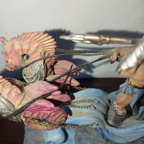 Poseidon Metal Figure on Chariot with Hippocamps DeAgostini Mythology 2011 like new