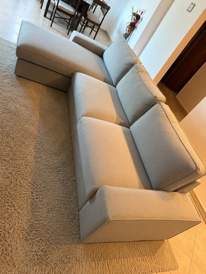 Corner sofa like new, gray, spacious and comfortable