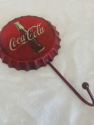 Coca Cola Retro Metal Hook Used 1990s