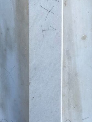 Μάρμαρο Καβάλας σαν καινούργιο 115x7x1 cm