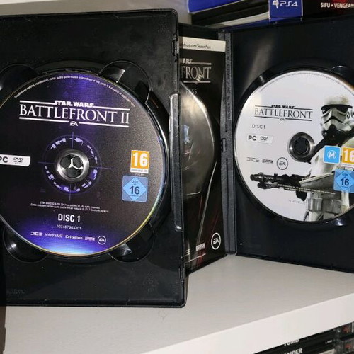 Star Wars Battlefront 1 and 2 PC like new, for collection only