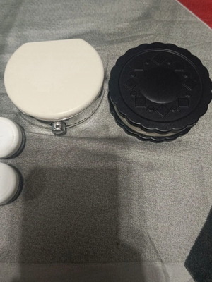 Contact lens cases like new, all together