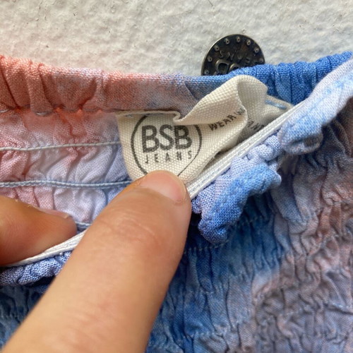BSB set shorts and blouse like new, blue and pink