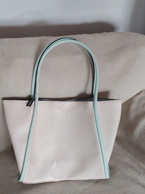 Victoria's Secret Daring Tote τσάντα καινούργια, οικολογικό δέρμα, ροζ και γκρι