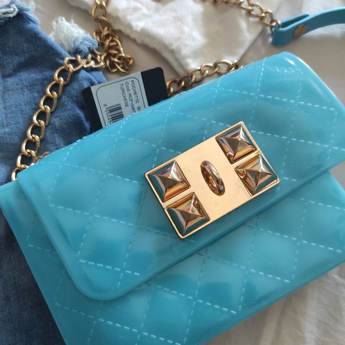Silvian Heach Shoulder Bag new, turquoise, chain strap