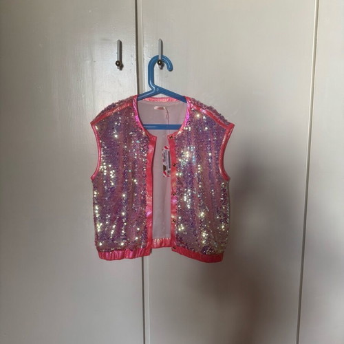 Billieblush Kids' Sequin Vest New Size 7-9 Pink