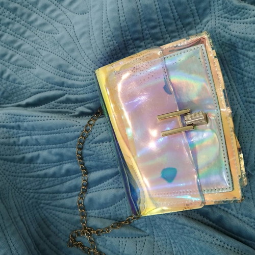 Crossbody bag used, small size, multicolor