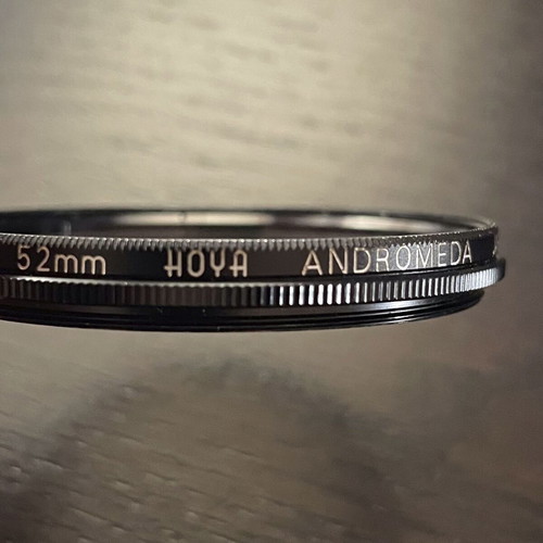 Hoya Andromeda 52mm lens filter used, vintage from Japan