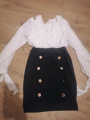 Monokommato dress like new, black and white, size S