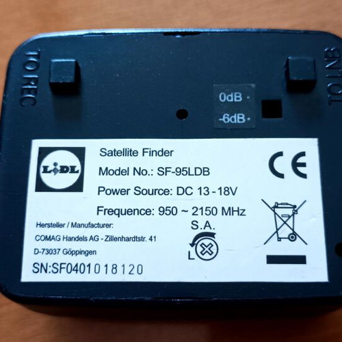 SilverCrest Sat-Finder set for satellite signal