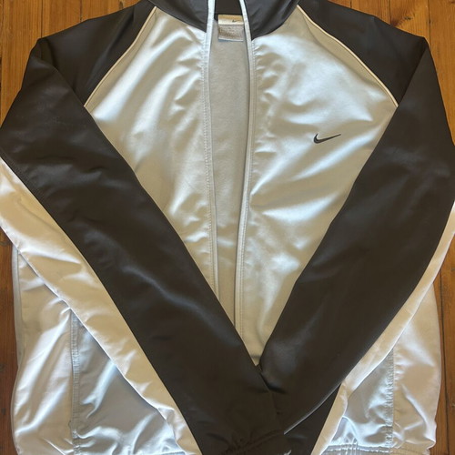 Nike Vintage Track Jacket Grey Black Size M like new