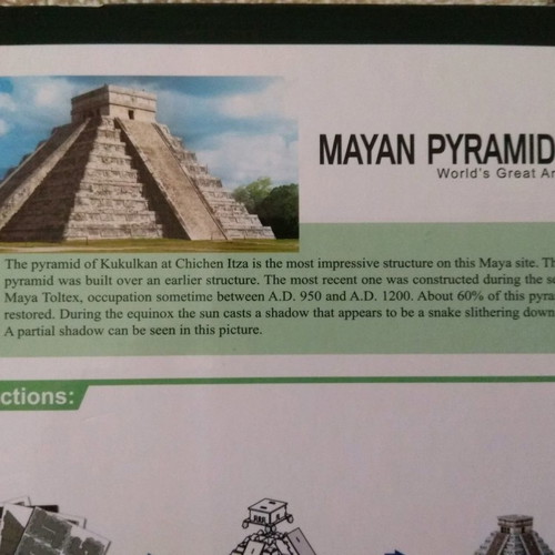 3D Puzzle Maya Pyramid new by CubicFun with 48 pieces