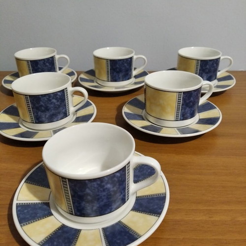 Royal Bavaria Germany coffee cups used, set of 6