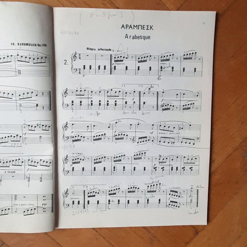 Burgmuller 25 Easy and Progressive Piano Exercises book used