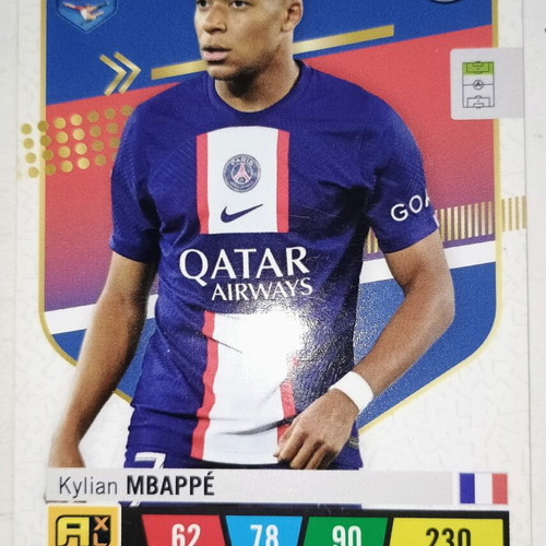 Kylian Mbappé Panini FIFA 365 Adrenalyn XL 2022-2023 collectible card used