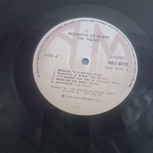The Police Regatta De Blanc LP like new, vintage classic rock