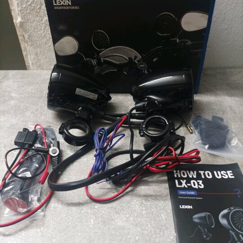 Lexin Q3 motorcycle Bluetooth speakers new, waterproof IP67, 150W