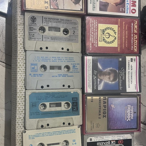 Vintage Audio Cassette Collection used, 40 pieces BASF Sony RAKS