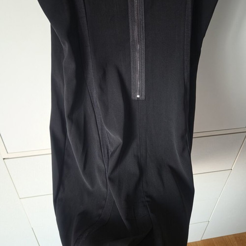 H&M midi dress size 40 black like new with back zipper and slit