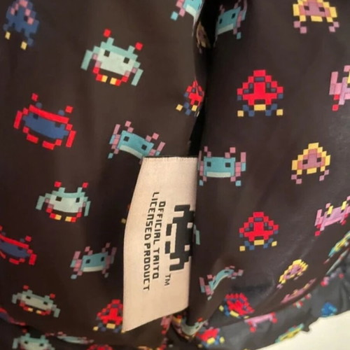 Zara x Space Invaders reversible puffer jacket M like new